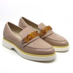 DL Sport mocassin beige leder 5695